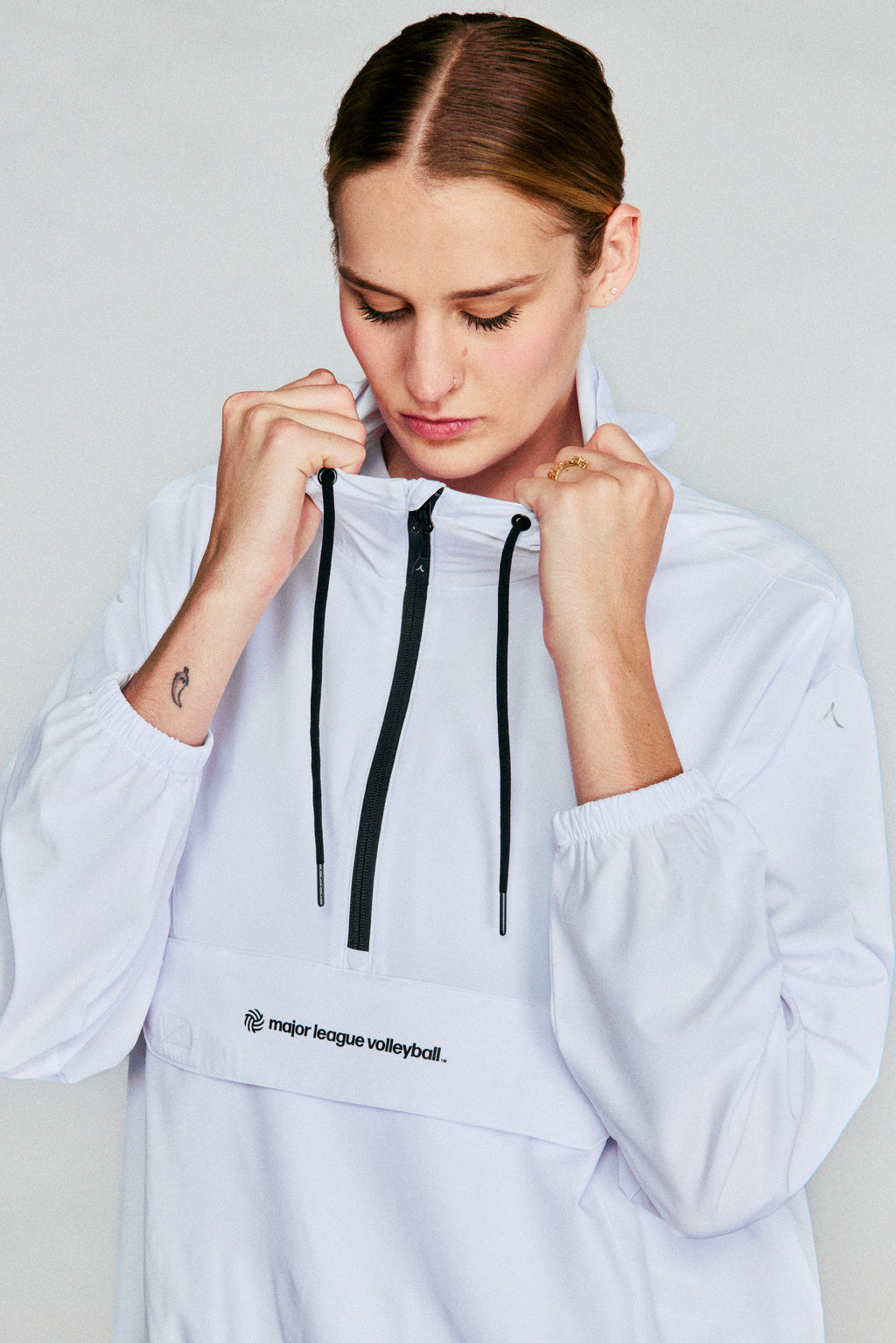 MLV Logo Quarter Zip Windbreaker by REN Athletics