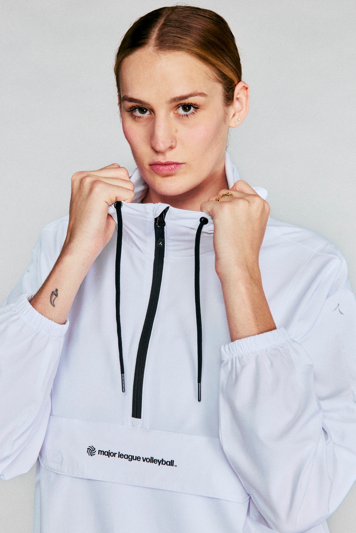 MLV Logo Quarter Zip Windbreaker by REN Athletics