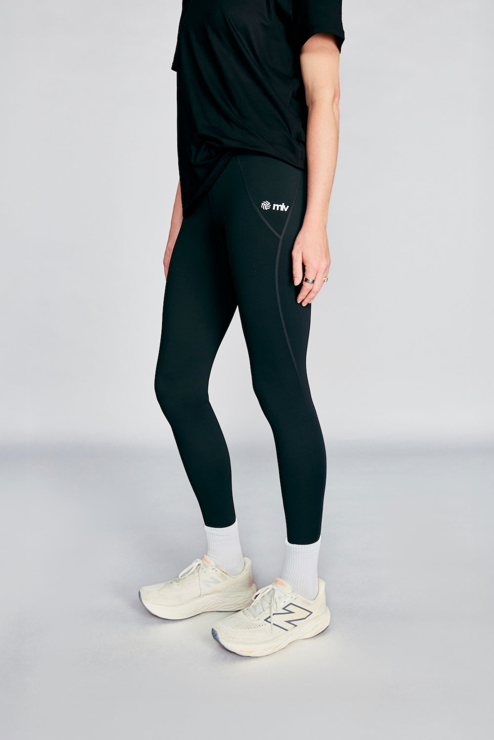 MLV Logo Training Legging Black by REN Athletics